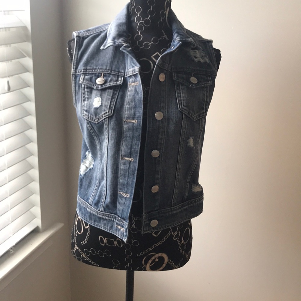 Jean jacket vest